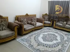 For monthly rent: two rooms and a living room with two bathrooms in Al Qasimia, Sharjah.