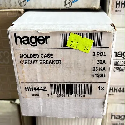 Hager HH444Z Molded Case Circuit Breaker 3 Pole 32A (New in Box)