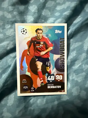 Topps Match Attax Dimitar Berbatov Showboat Trading Card