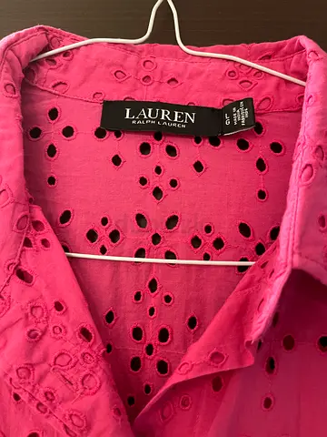 Ralph Lauren Women's Shirt Pink - Size L