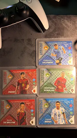 OG Panini Adrenalyn XL Road to World Cup 2022 Qatar Limited Messi Ronaldo pedri KDB valverde
