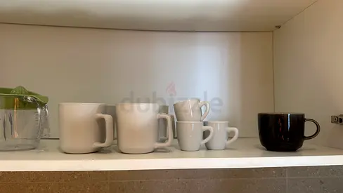 Assorted coffee mugs and espresso cups - set of 6 and dinnerware set with plates