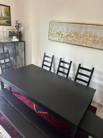 Dining table and chairs