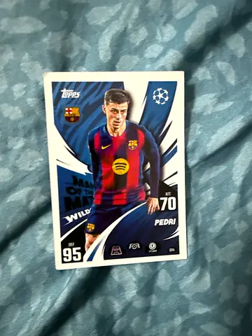 Topps UEFA Champions League Pedri Wildcard Man of the Match Card