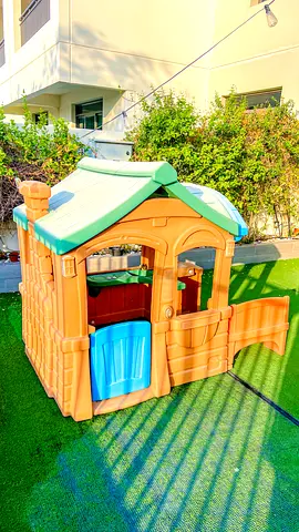 Outdoor Plastic Playhouse for Kids with Kitchenette
