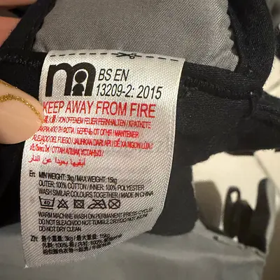 Infantino Baby Carrier - Black (used ONCE , with care label shown)