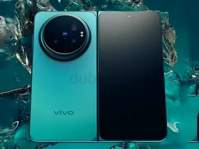 vivo smartphone - good condition, dual-sided shown (green)
