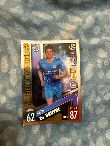 Kevin De Bruyne Topps Match Attax Midfield Masterclass Trading Card