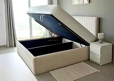 New King size Heavy duty 180×200 cm Hydrolic storage Bed For Sale