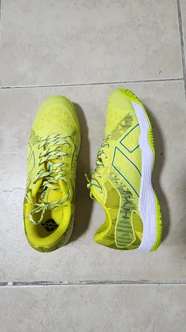 Pair of Neon Yellow Badminton, Non Marking Shoes
