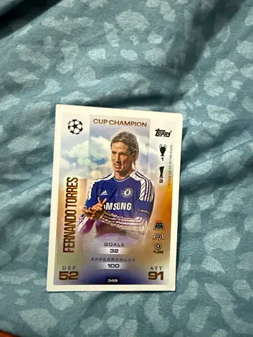 Fernando Torres Topps Cup Champion Football Trading Card