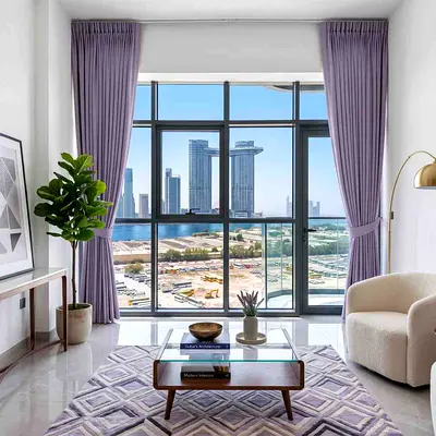 Double Pinch Pleat Curtains | Superior Blinds and Curtains Dubai