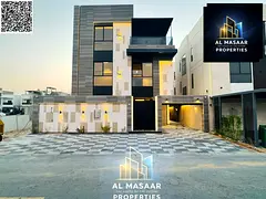 A fully smart, three-story villa located directly behind the service area, featuring a private pool