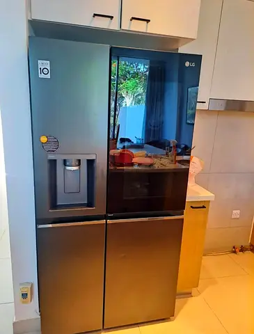 LG Instaview Door in Door Refrigerator with Water Dispenser ice maker - Good Condition
