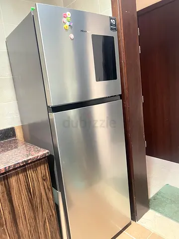 Stainless Steel Top Freezer Refrigerator - Good Condition