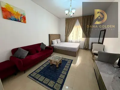 Furnished studio for monthly rent in Sharjah, Al Majaz 3.