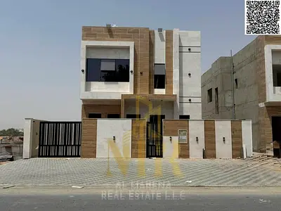 🔥 Great Opportunity | Modern Villa in Al Helio 2, Ajman | 5 Master Bedrooms with Wardrobes | Ground + First + Roof | Fees Included
