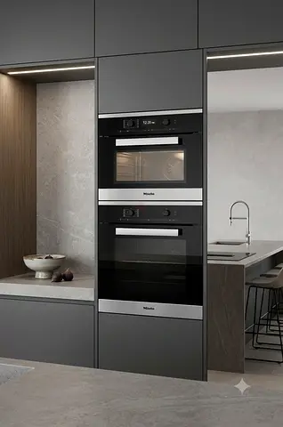 Miele Built-In Electric Oven & Microwave Set – Pair, Good Working Condition
