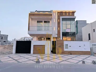 Super Lux Villa for Sale in Al Helio 2 - Ajman | Next to Azhi Complex | Two floors and a rooftop villa, price includes registration and ownership fees