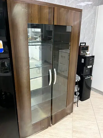 Glass shelf Cabinet - Negotiable
