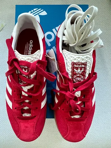 Adidas Gazelle red suede, size 38