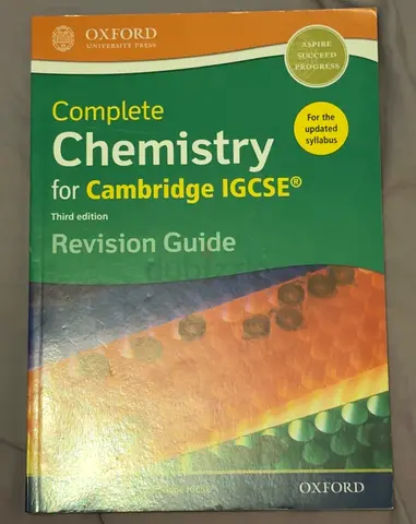 Complete Chemistry for Cambridge IGCSE - Revision Guide (Oxford, 3rd ed.)