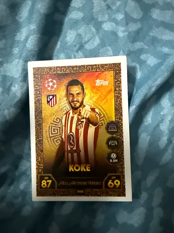 Topps Koke Atletico Madrid UEFA Champions League Trading Card