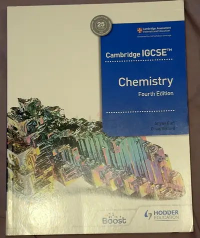 Cambridge IGCSE Chemistry Fourth Edition (Hodder Education)