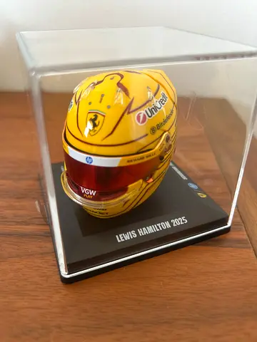 Lewis Hamilton Ferrari 2025 Mini Helmet Collectible