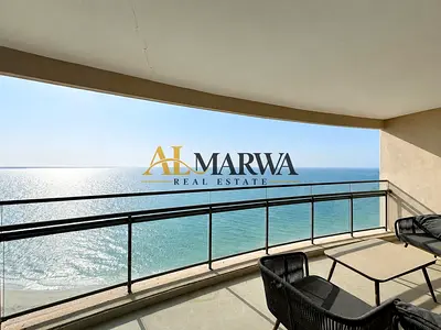 Luxurious Beachfront 3BR + Maids Room || Private Beach || Chiller Free || 2 Car Parkings || All Ame