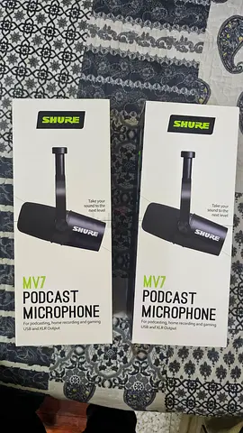 Shure MV7 podcast microphone