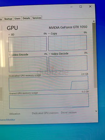 NVIDIA GeForce GTX 1050 GPU (Seen in system) - Good Condition