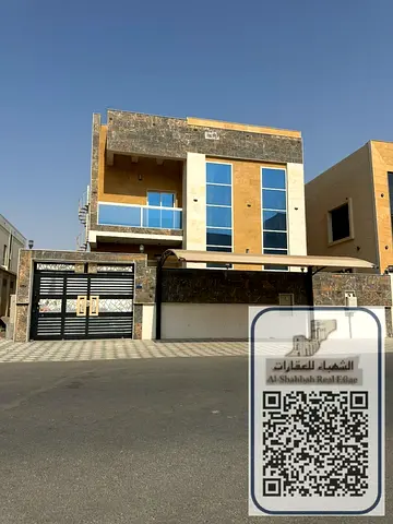 Luxury villa for rent at a great price in the Al Yasmeen area, Ajman.