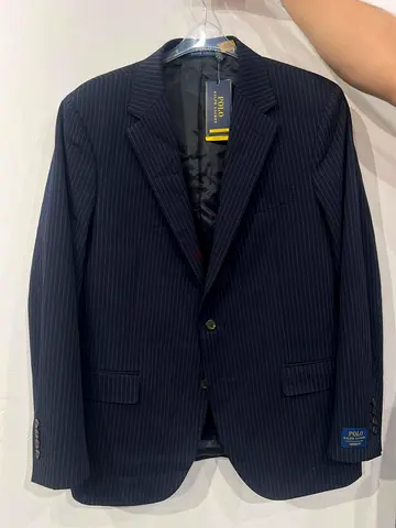 Polo Ralph Lauren Navy Pinstripe Men's Blazer - Size 44