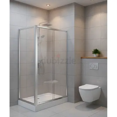 Glass  Shower room   1200x800x1940mm/  Silver frame/ Black frame