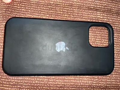 Genuine Apple Silicone iPhone Case (Black) - Used