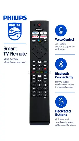 Philips Smart TV Remote Control (Bluetooth & Voice) - Good Working Condition