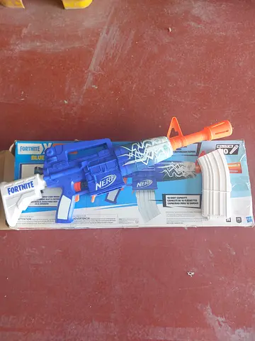 Nerf Fortnite Dart Blaster with Extra Magazines - Good Condition