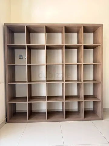 Larg ikea 25-Cube Shelving Unit / Bookcase - Light Walnut