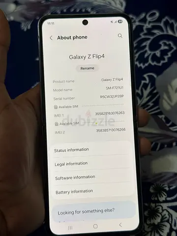 Samsung Z flip4 512GB RAM 8 LCD Dot
