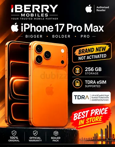Brand New Apple iPhone 17 Pro Max 256GB - Sealed, Not Activated