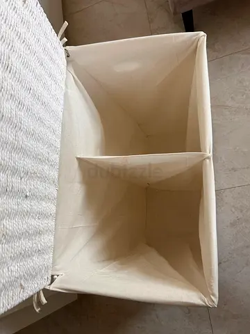 Canvas Double Compartment laundry hamper- box. Never used . package deals with other items
