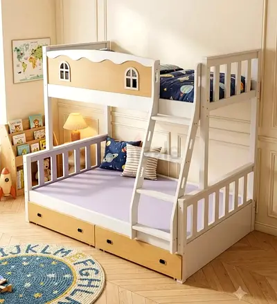 Brand new Family bunker bed Up single down double With storage For sale