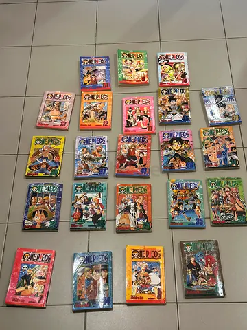 One Piece manga volumes collection (multiple volumes, English)