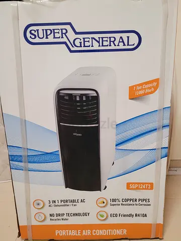 Super General Portable Air Conditioner (3-in-1) - 12,000 BTU