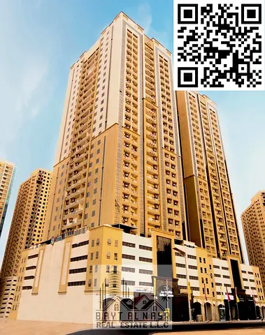 1BR Apartment for Sale | Goldcrest Smart Towers, Ain Ajman | Open View | AED 280K