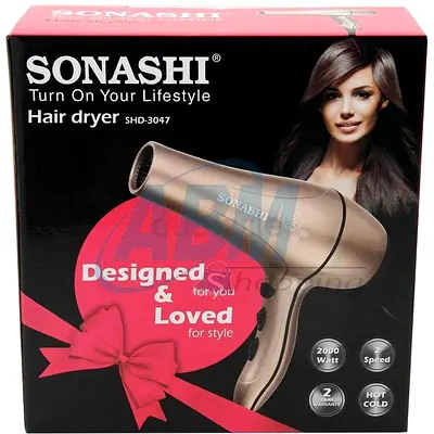 Sonashshi hairdryer SHD 3047 brand new never used 2000w hot and cold