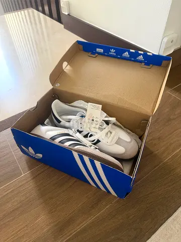 Adidas Samba White and Black Sneakers