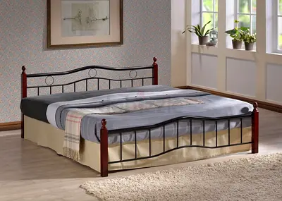 New King size 180×200cm wooden Steel bed Available