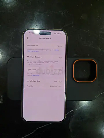 iPhone 16 pro max with box 98% Battery Health — excellent Condition